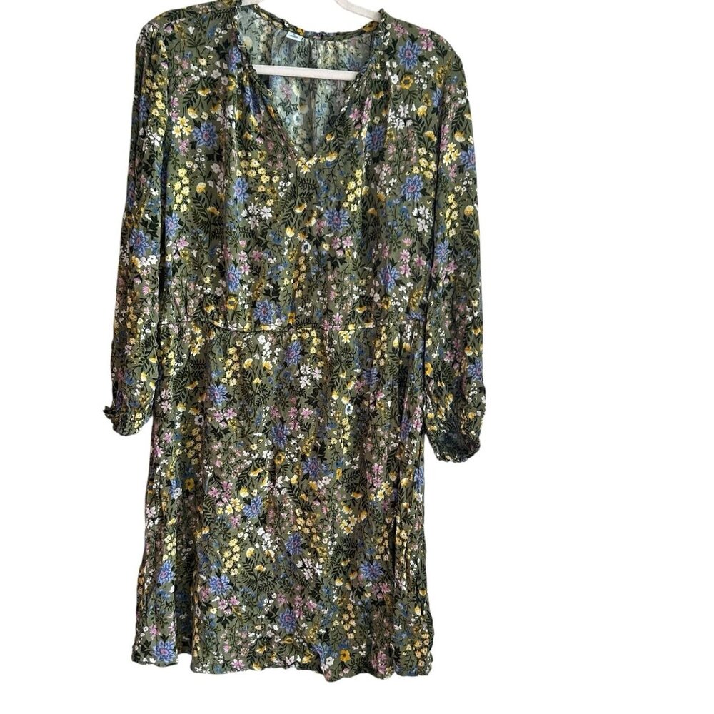 Old Navy Floral babydoll dress XL cottagecore Fairycore Feminine Modest Boho